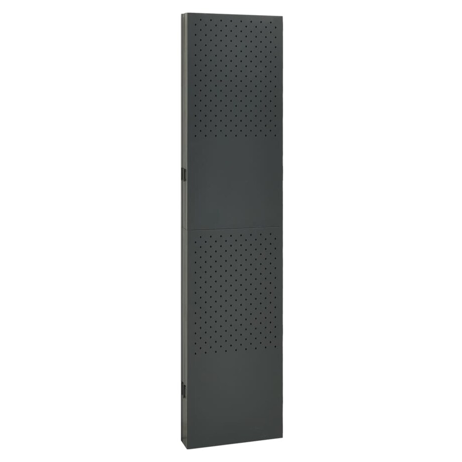 vidaXL Parawany 5-panelowe, 2 szt., antracytowe, 200x180 cm, stalowe