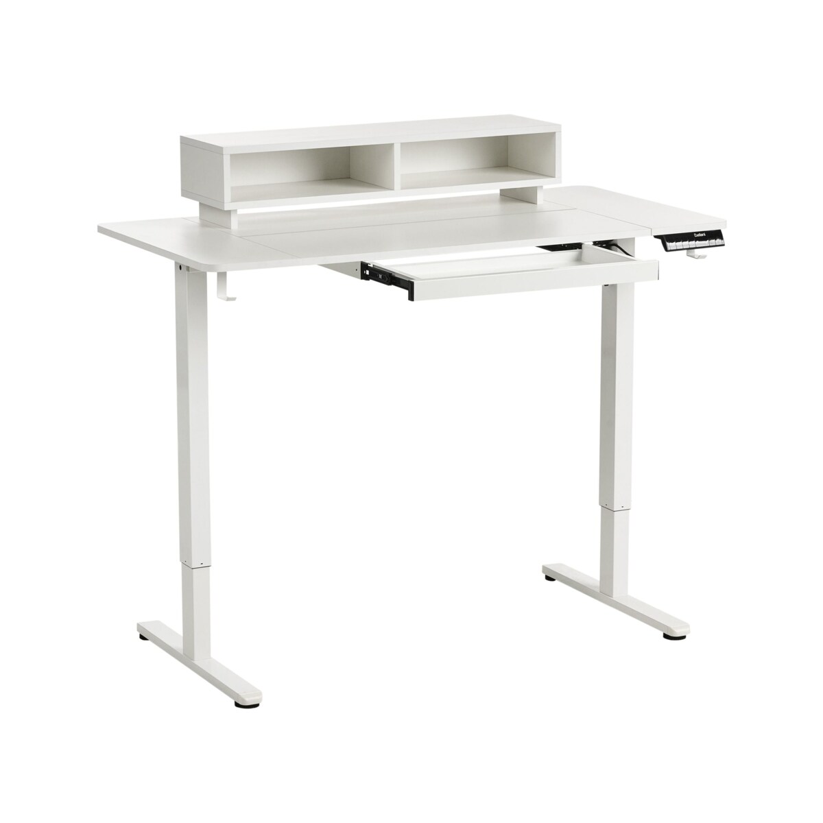 Biurko regulowane elektrycznie LUCAMA Biały 120 cm 60 cm Z portem USB