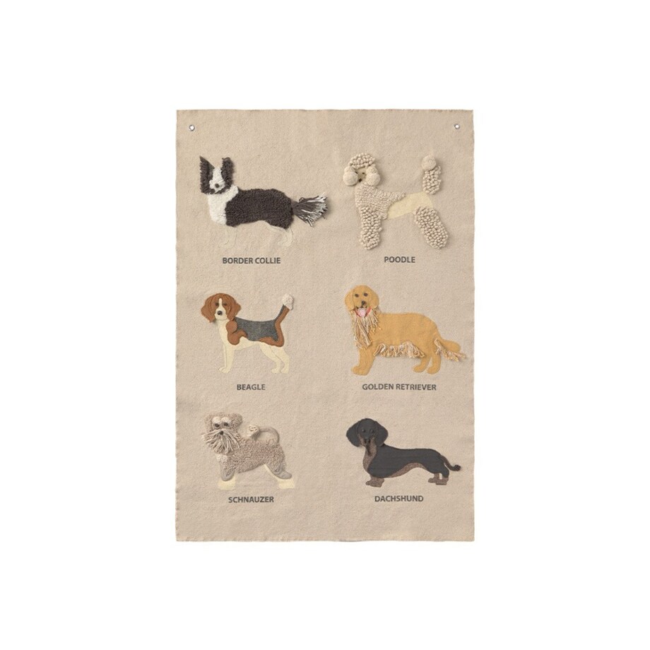 Dekoracja na ścianę Dogs – Psy Wouf Wouf, Lorena Canals