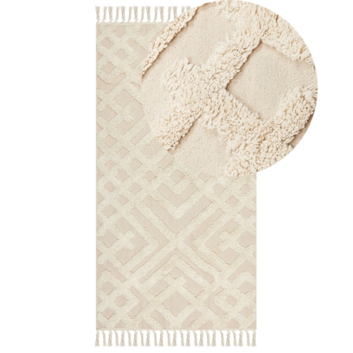 Dywan bawełniany 80 x 150 cm beżowy ARDAHAN