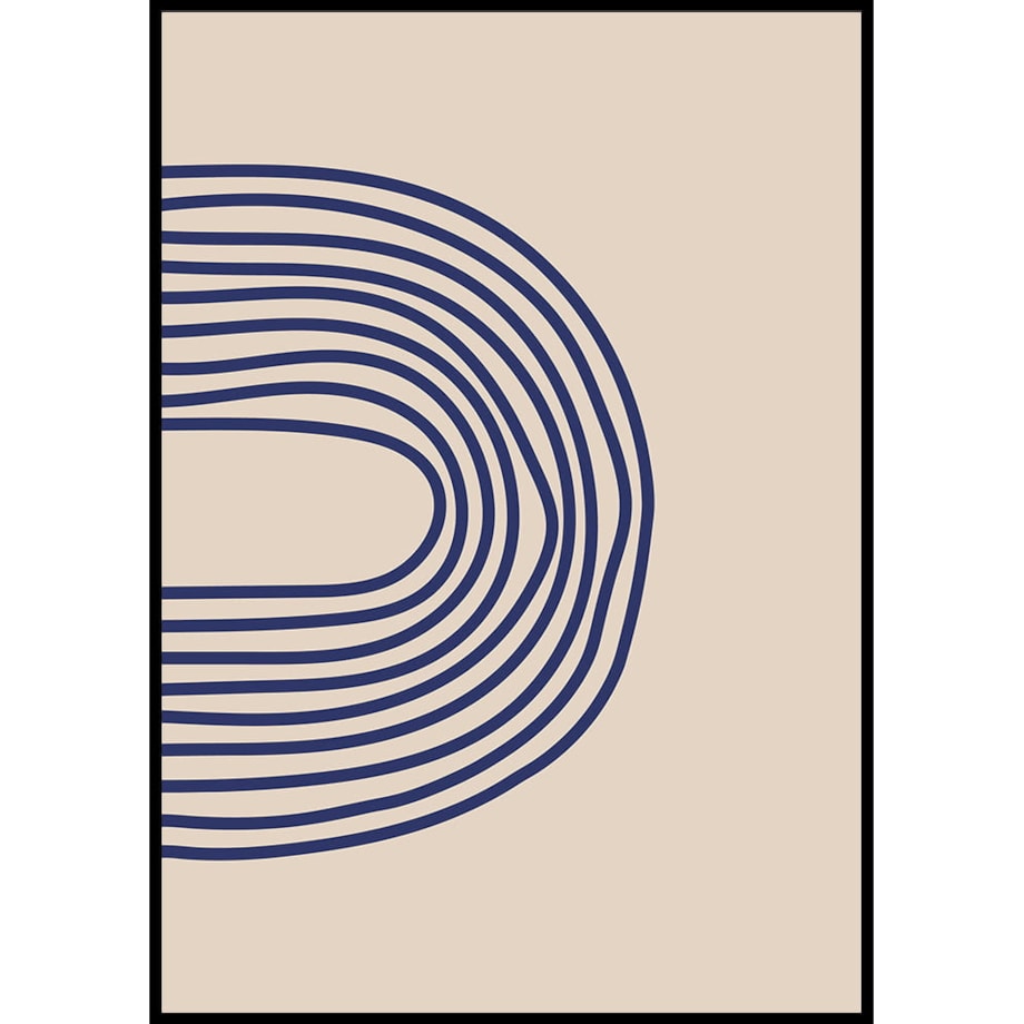 plakat painted lines 4 30x40 cm