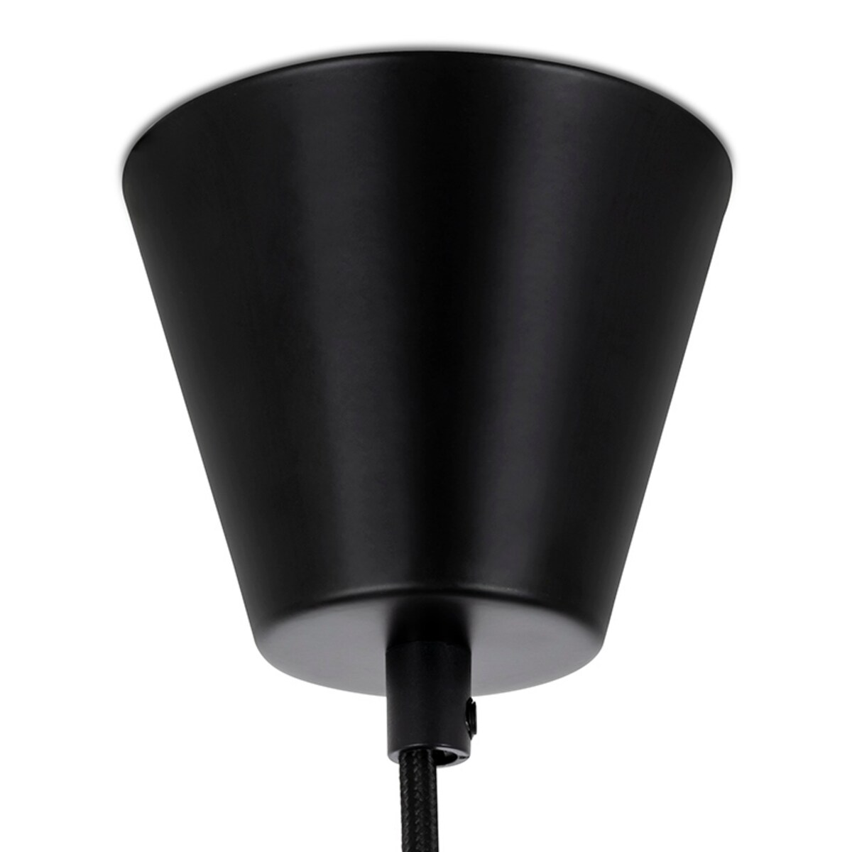 Czarna lampa wisząca Capello FH-2000S King Home kapelusz nad łóżko do sypialni