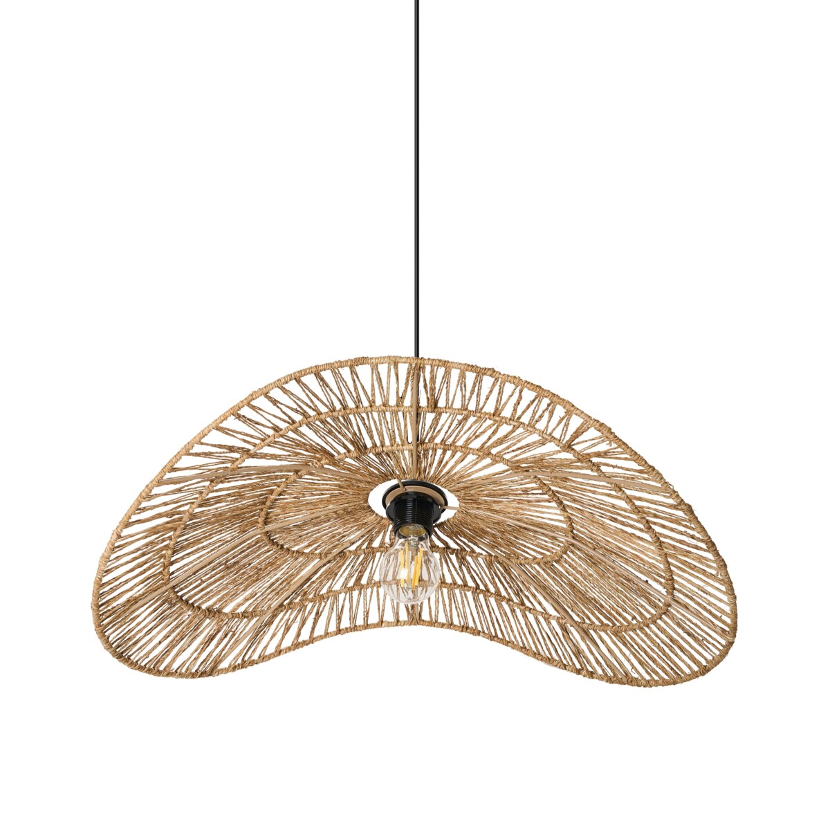 Lampa wisząca YAGUEZ Juta Naturalny