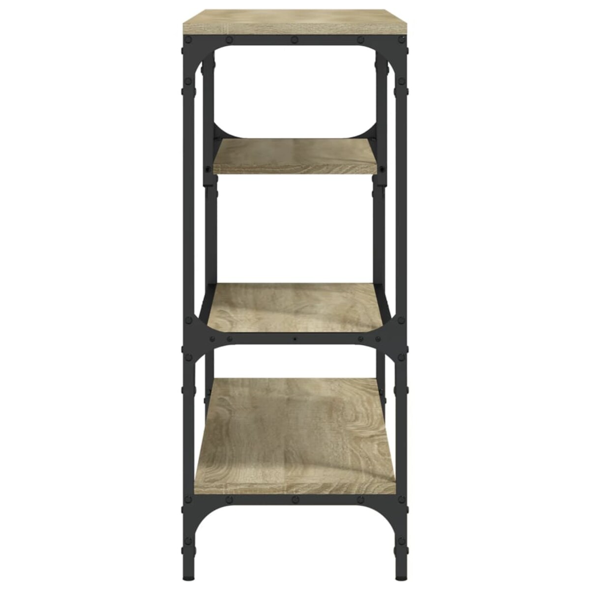 vidaXL Stolik konsolowy, dąb sonoma, 100x30x75 cm