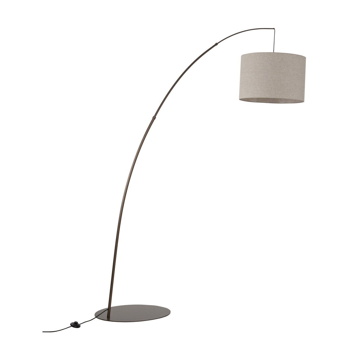 Lampa podłogowa TK Lighting MOBY Brown 6097, brązowa, regulowana, E27