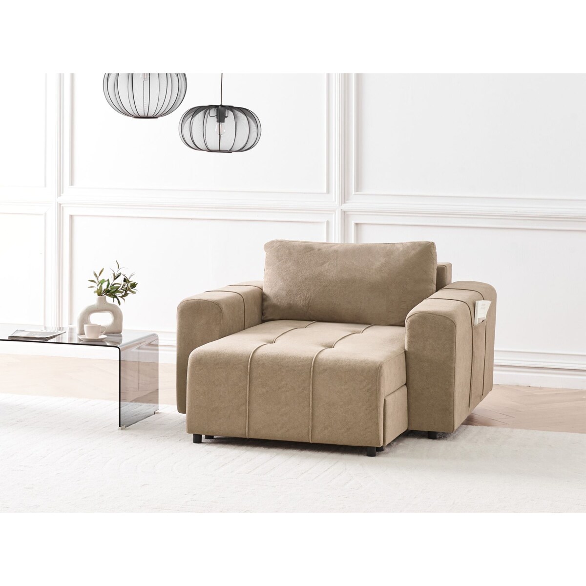 Szezlong brązowy INNVIK