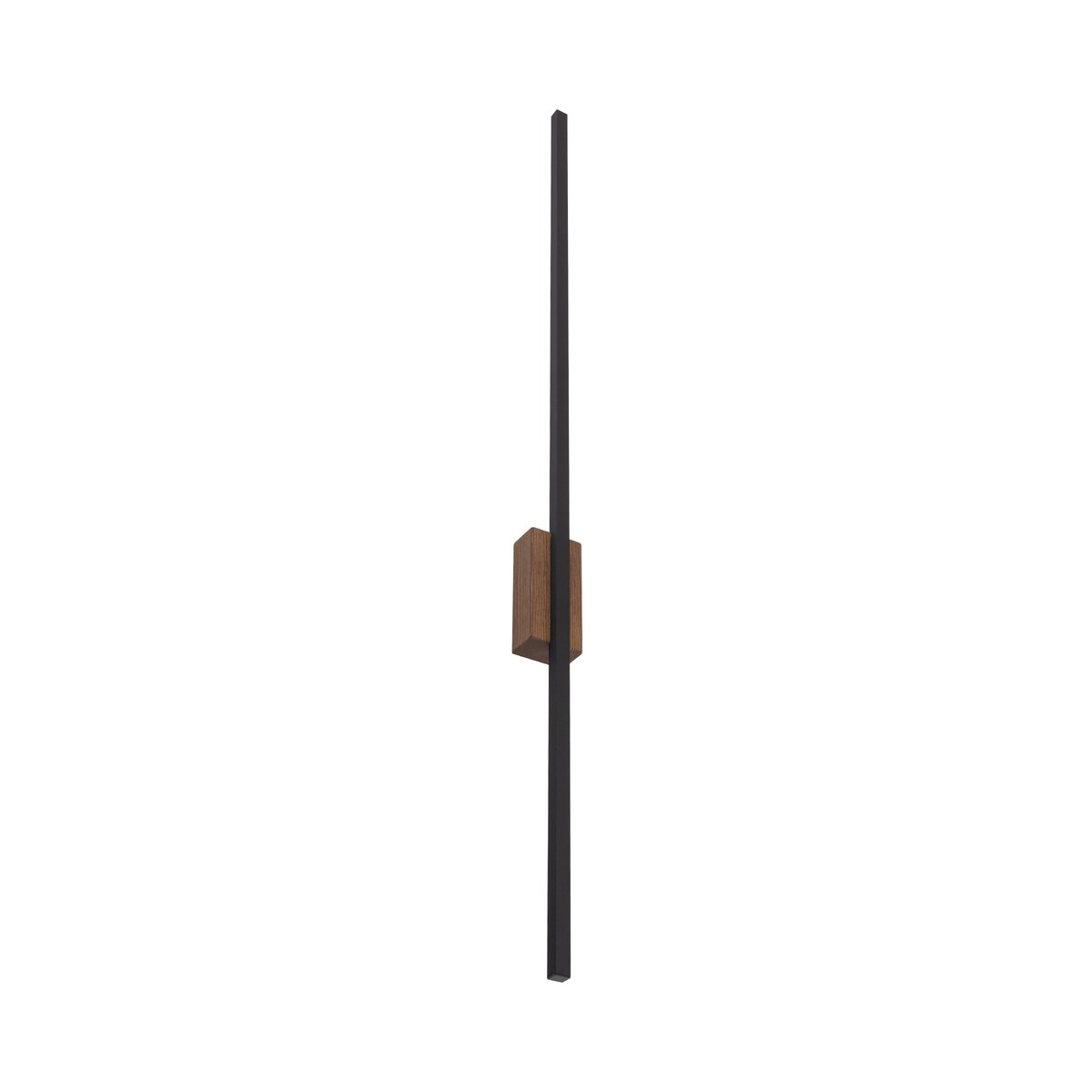 Kinkiet LED 21W TK Lighting FLASH WOOD orzech 108 cm 2584 lm 3000K nowoczesna lampa ścienna czarna 6431