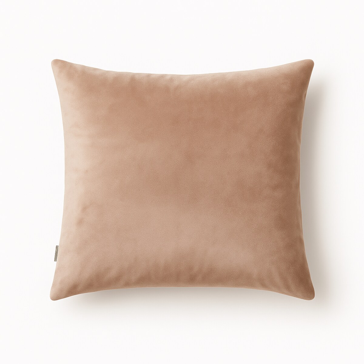 Beżowa poszewka z miękkiego weluru 45x45 cm