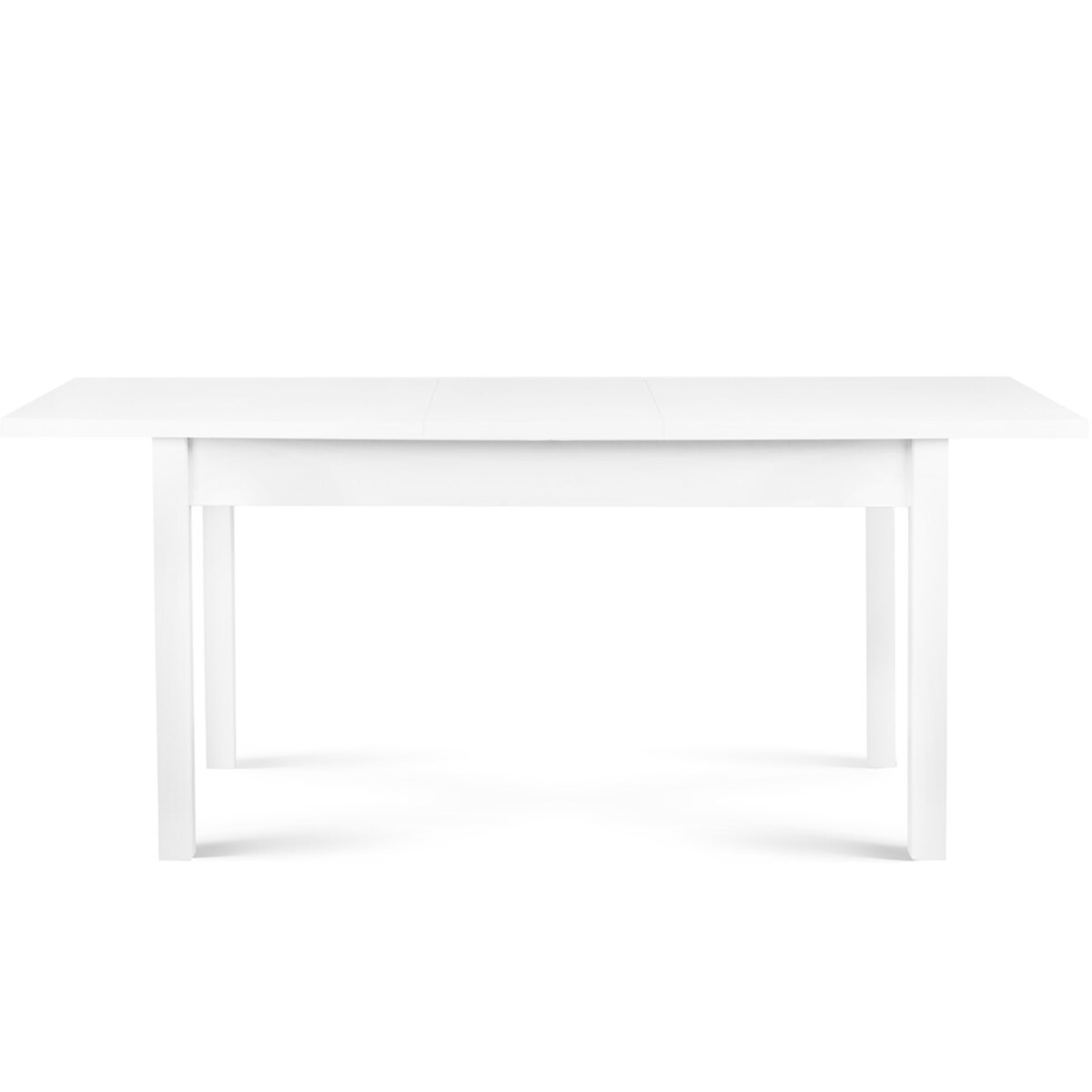 KONSIMO CENARE Stół prosty rozkładany 140 x 80 cm biały
