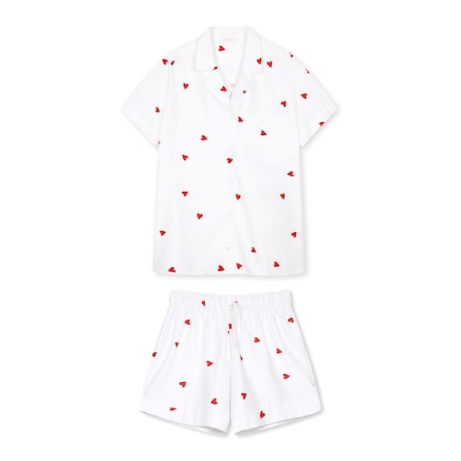 Piżama Serduszka krótka XS