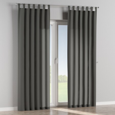 Zasłona na szelkach 1 szt. 130x245 szary