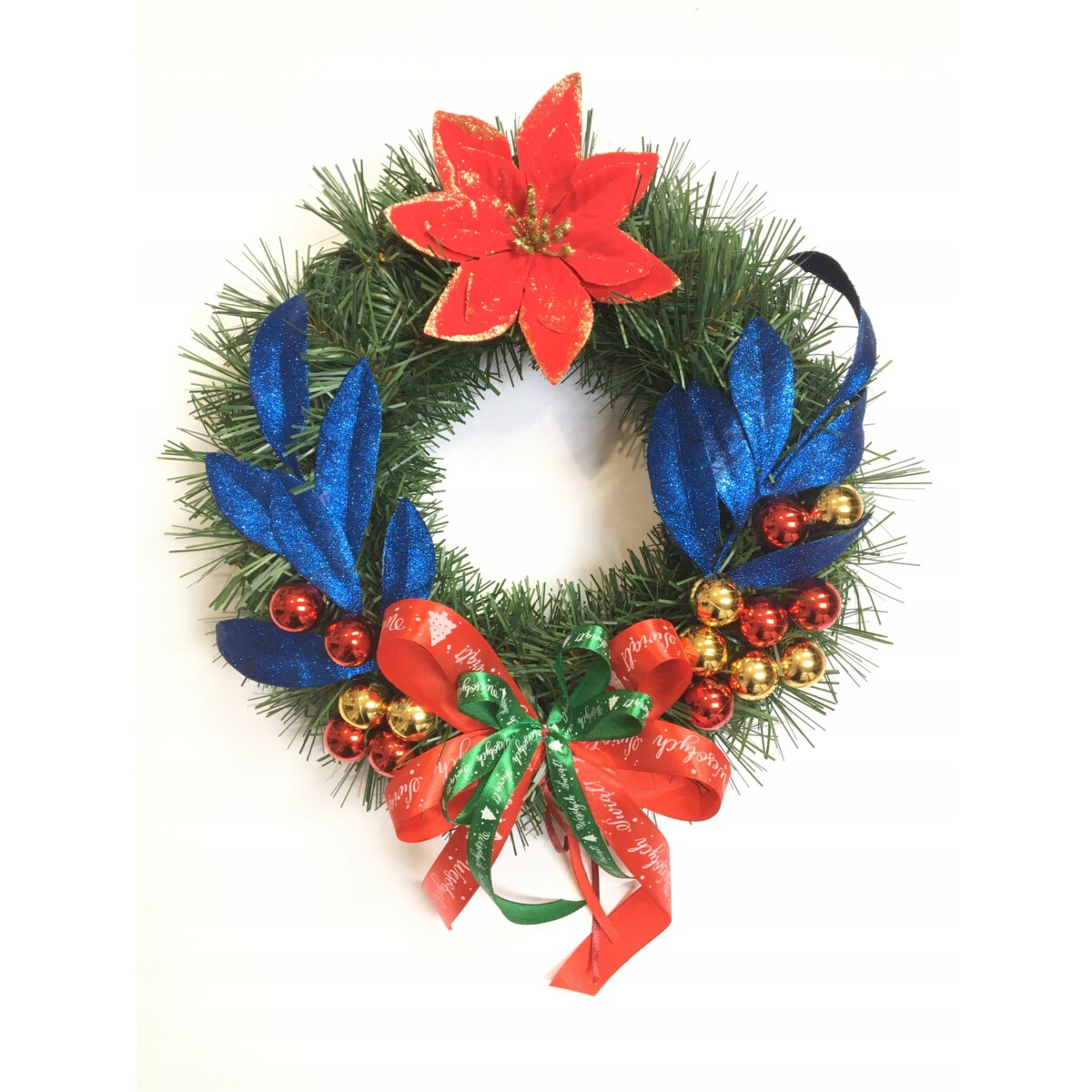 WIANEK ŚWIĄTECZNY choinkowy na drzwi okno stół prezent gotowy zawieszenia