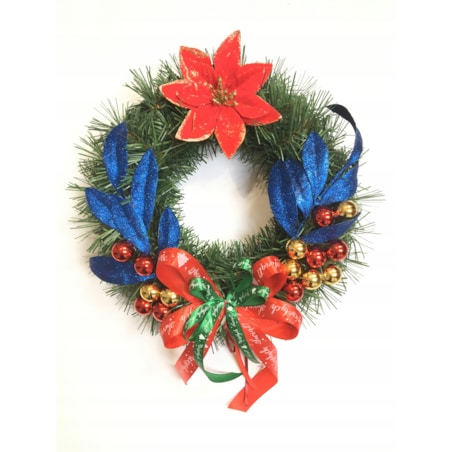 WIANEK ŚWIĄTECZNY choinkowy na drzwi okno stół prezent gotowy zawieszenia