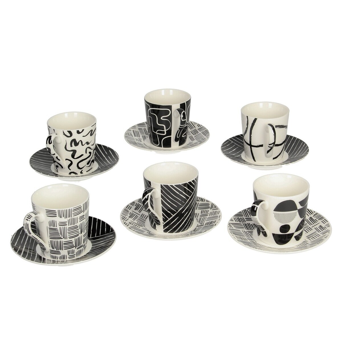 Zestaw filiżanek Contraria 100ml, 8 x 6 x 7 cm