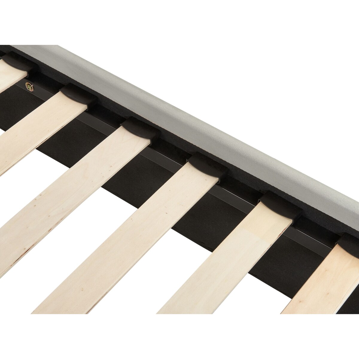 Łóżko welurowe 180 x 200 cm szare CHALEIX