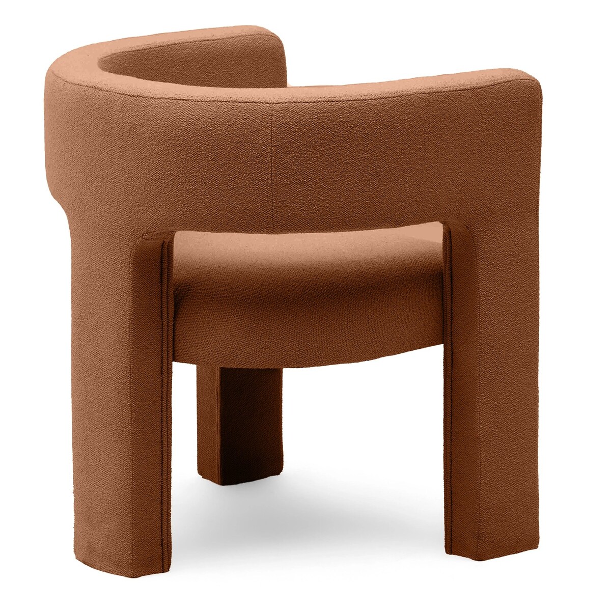 Fotel wypoczynkowy miedziany bouclé Tiana