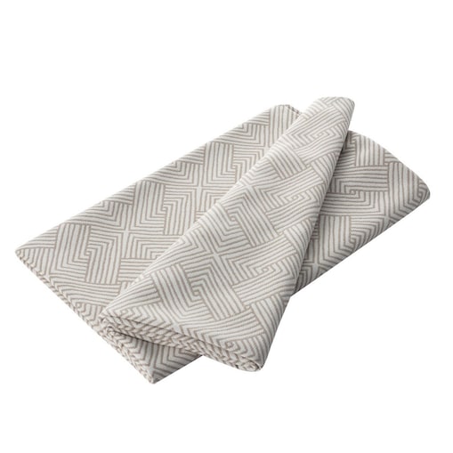 Pled narzuta 220x260cm 220x260 beżowo-kremowe geometryczne wzory