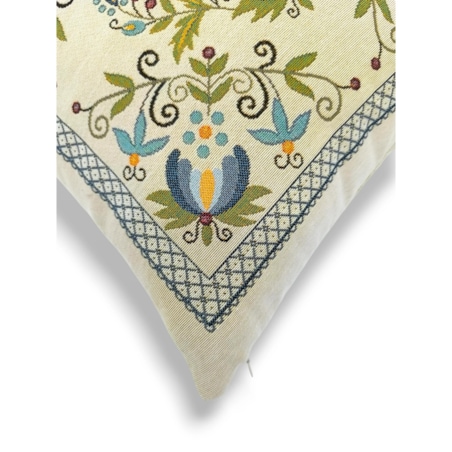 Dwustronna ludowa poduszka gobelinowa 45x45 Legenda