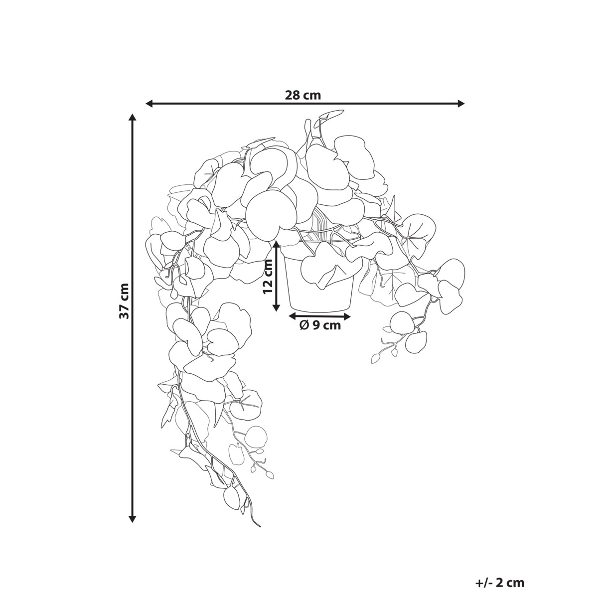 Sztuczna roślina KUNGA Zielony