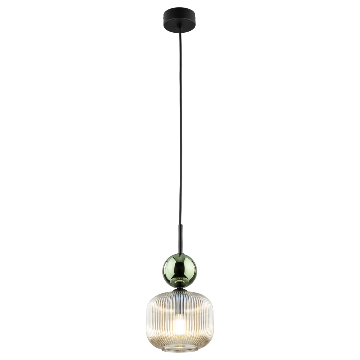 Lampa Wisząca SOPHIA Green Cognac 1xE14 LED TK Lighting