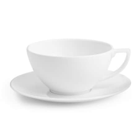Filiżanka do herbaty ze spodkiem Jasper Conran White Wedgwood