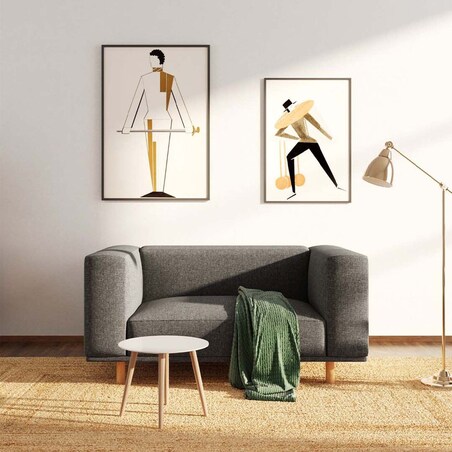 Kukumo sofa 2 osobowa Szara