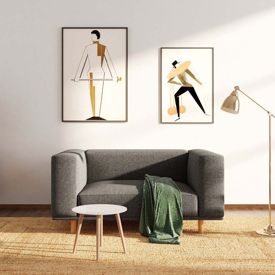 Kukumo sofa 2 osobowa Szara