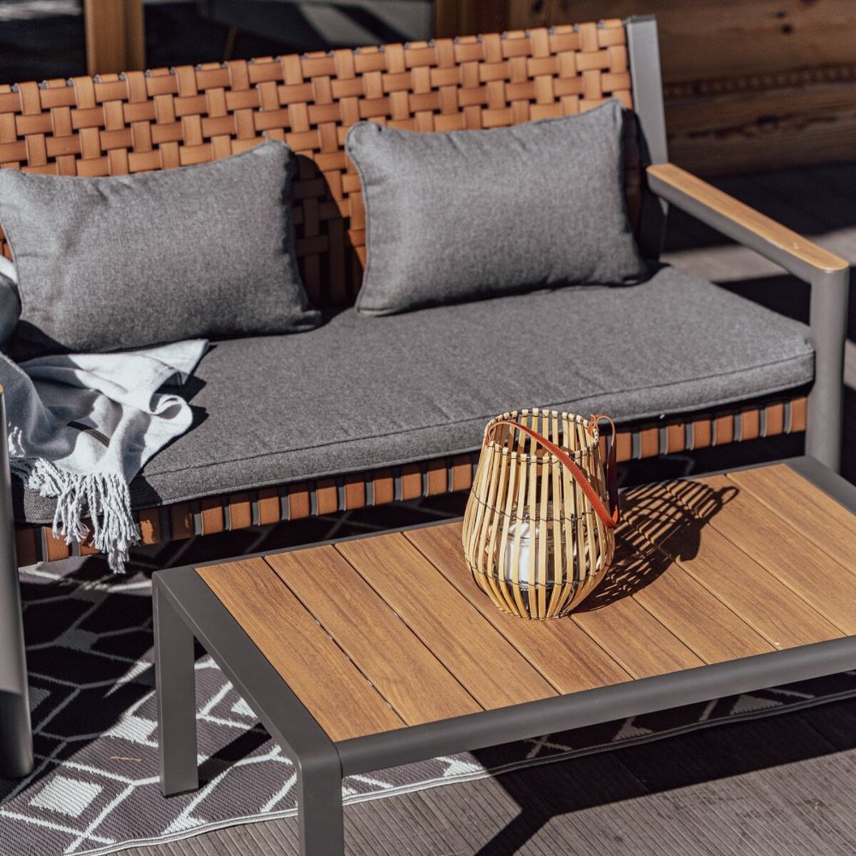 ZESTAW MEBLI OGRODOWYCH TEXAS Z SOFĄ I FOTELAMI