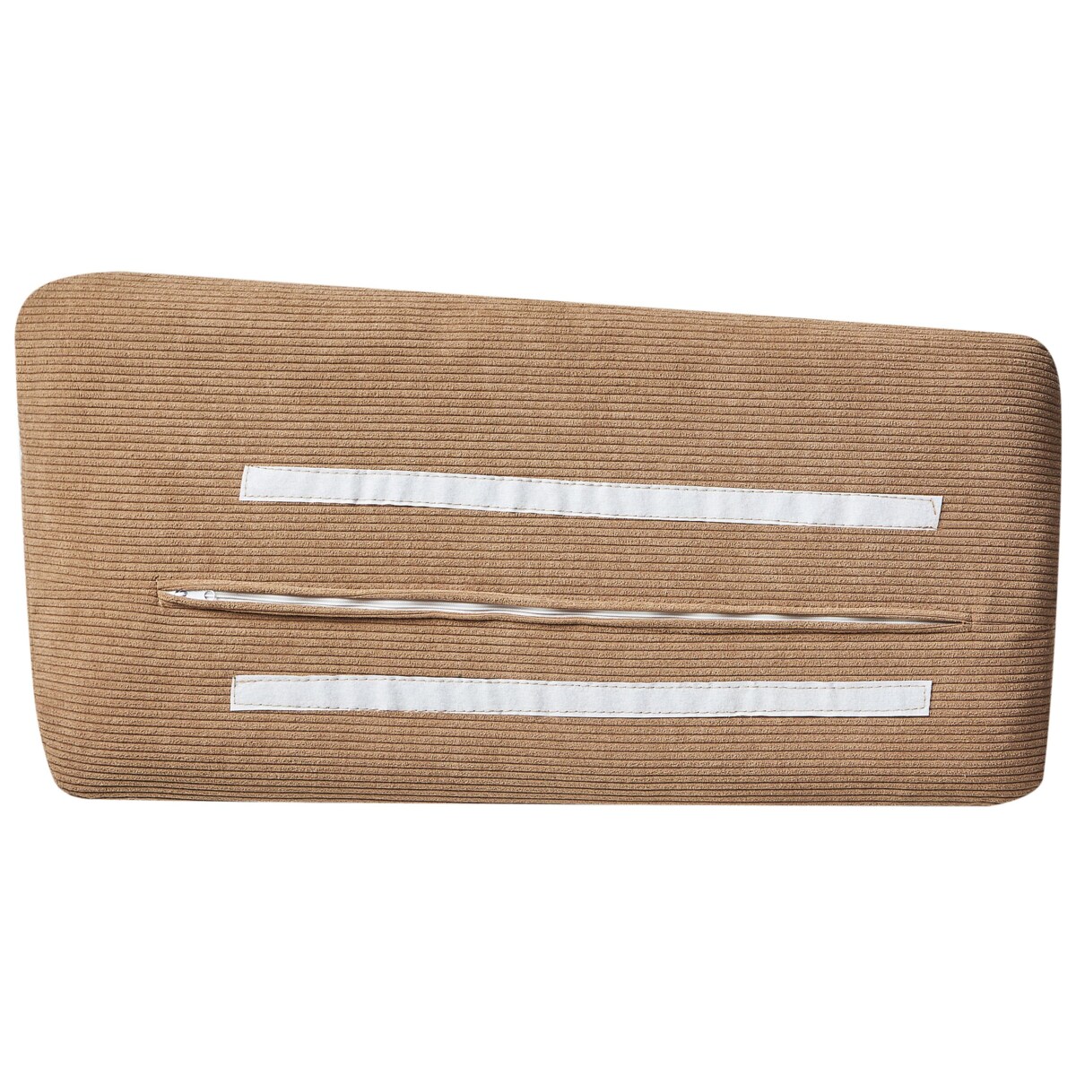 Narożnik sztruksowy lewostronny brązowy LUNNER