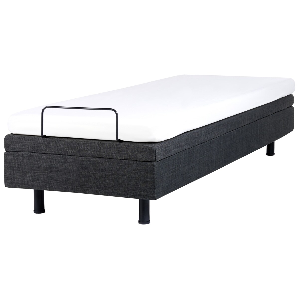 Łóżko regulowane bez zagłówka DUKE 80 x 200 cm Ciemnoszary