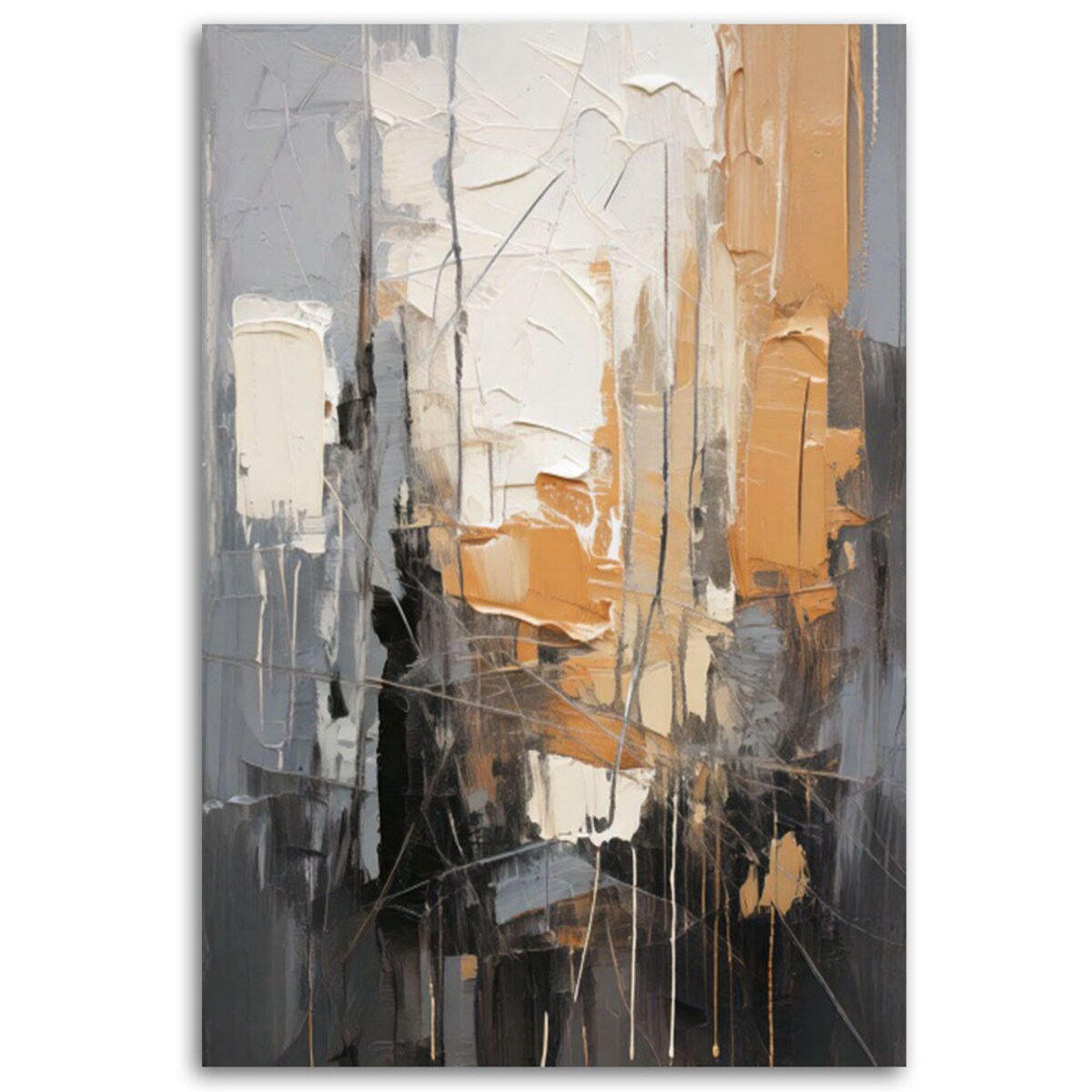 Feeby Obraz do salonu, Abstrakcja Miasto Tekstura 60x90