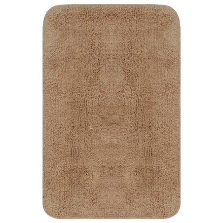 vidaXL 2-częściowy zestaw mat łazienkowych, tkanina, beż