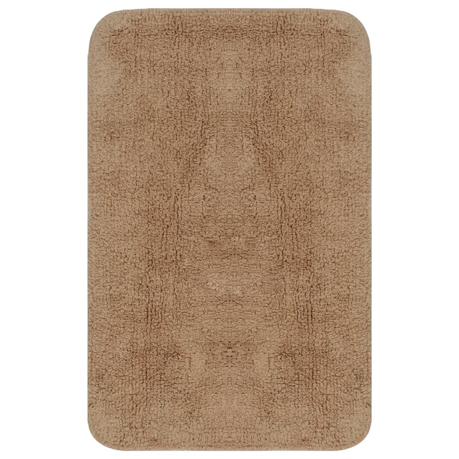 vidaXL 2-częściowy zestaw mat łazienkowych, tkanina, beż