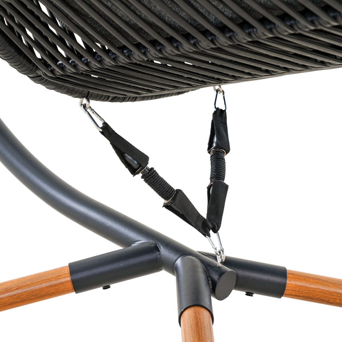 FOTEL WISZĄCY HOLAND KOKON CZARNY