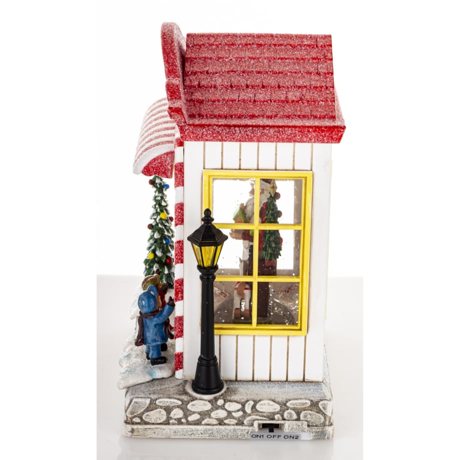 Dekoracja świąteczna CANDY SHOP 22,5x17x12,5 cm LED i pozytywką
