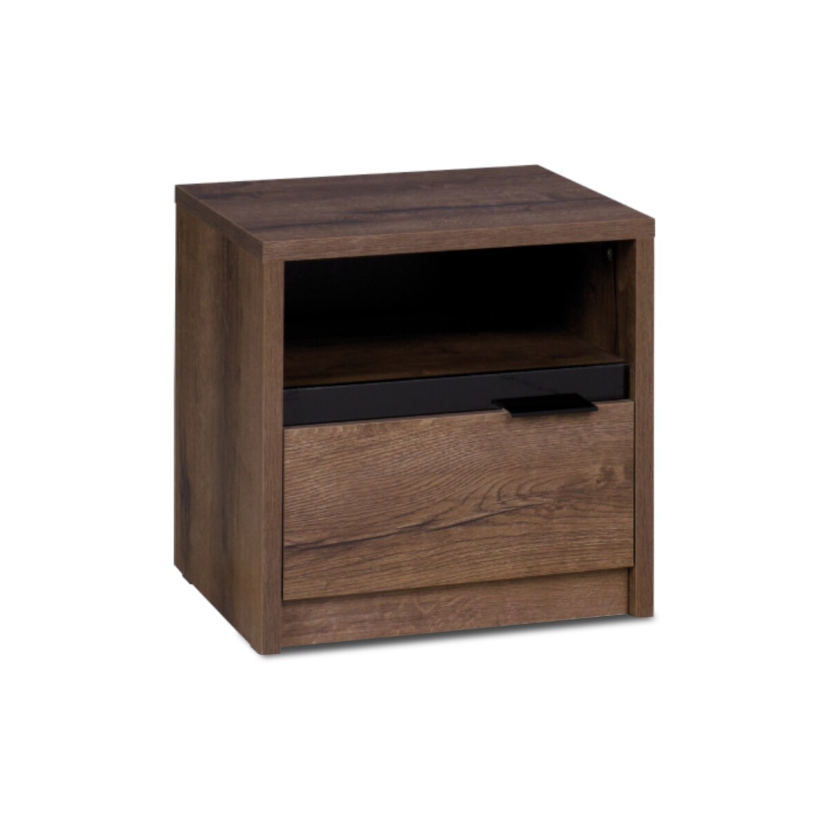 KONSIMO MERO Elegancki stolik nocny z szufladą i półką