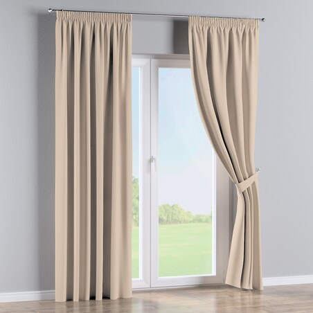 Zasłona na taśmie marszczącej 1 szt. 130x245 kremowy beż