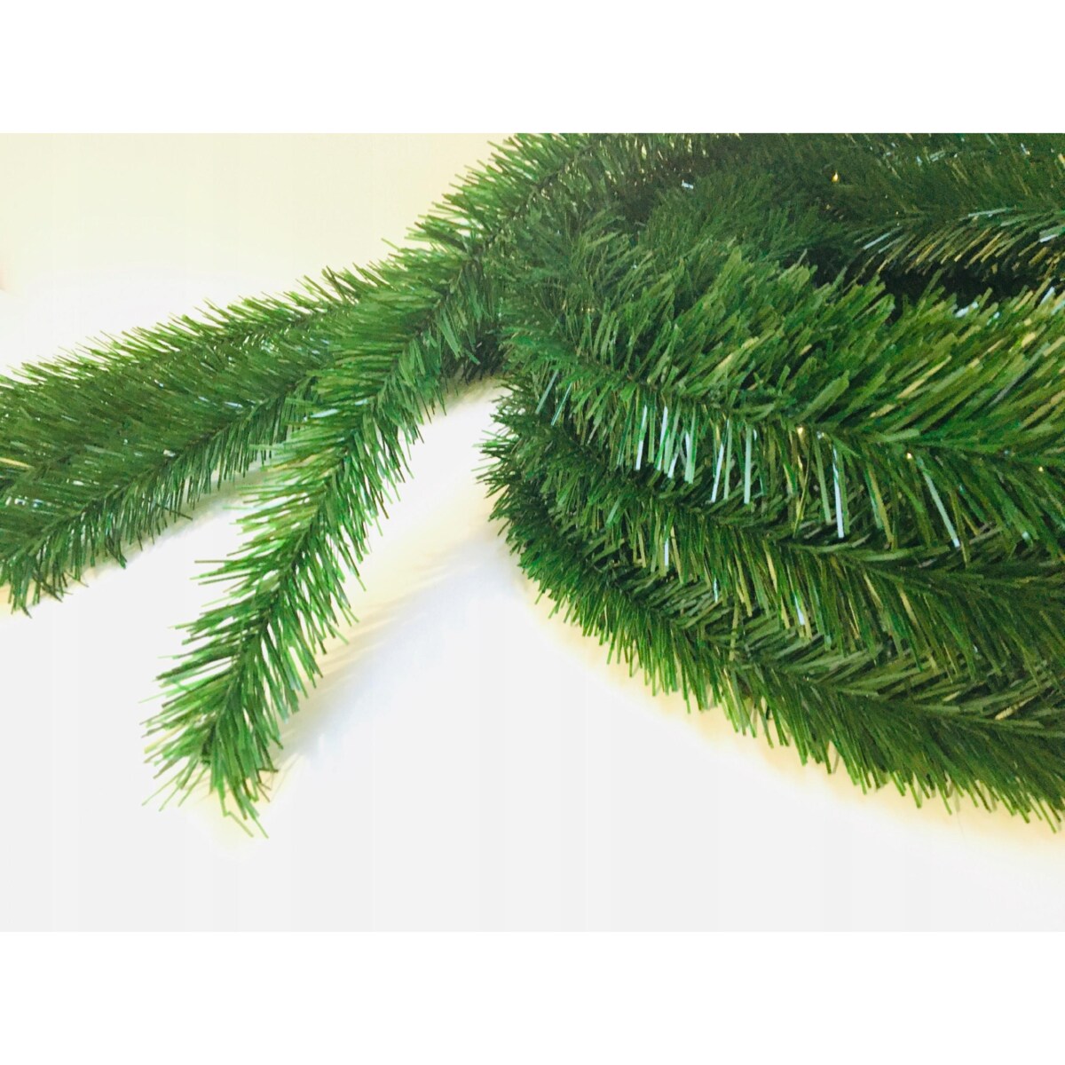 GIRLANDA WĄŻ choinkowa święta BŁYSZCZY SIĘ zielona sztuczna 5szt 450cm