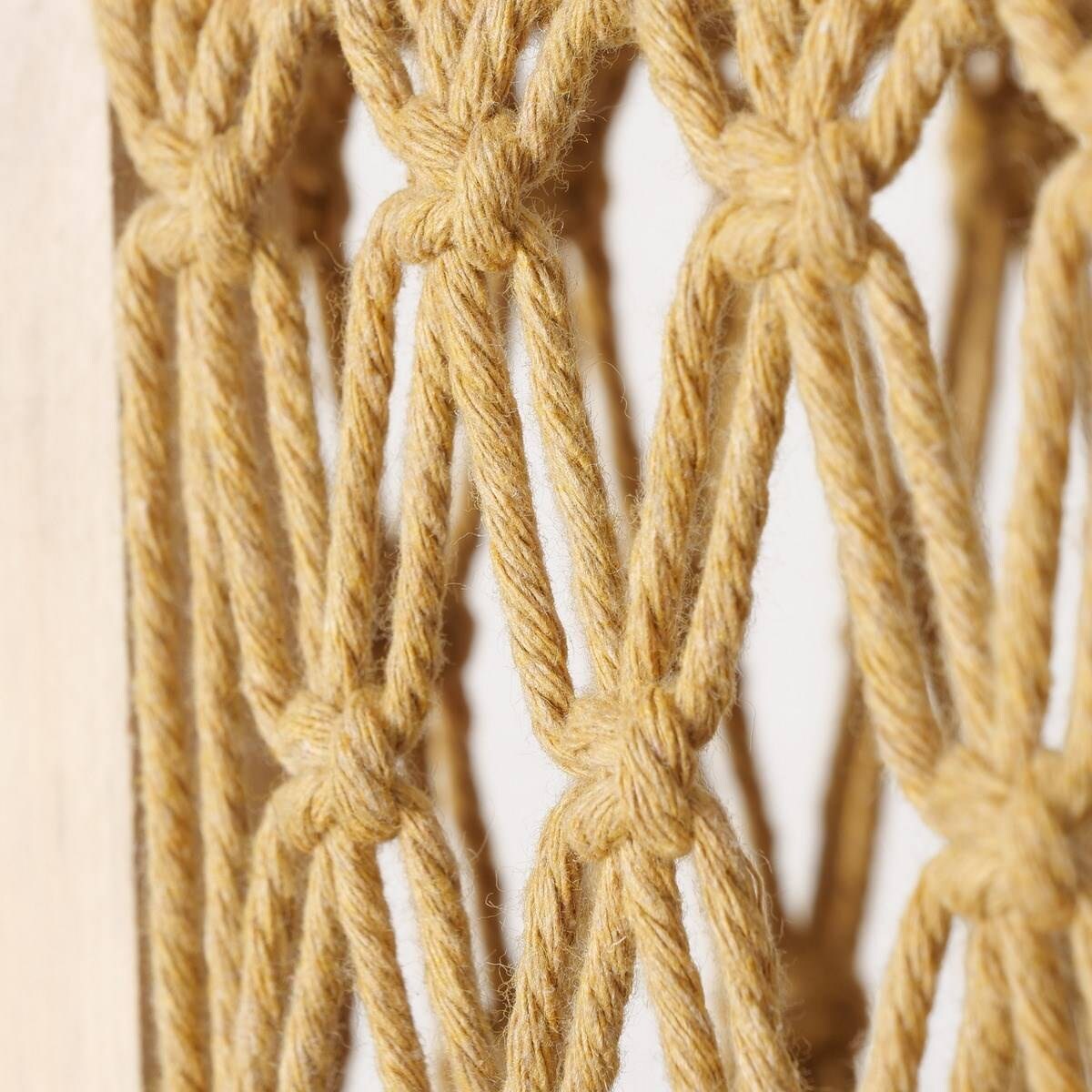 Skrzynki drewniane Winny z dekoracyjną plecionką, 3 sztuki