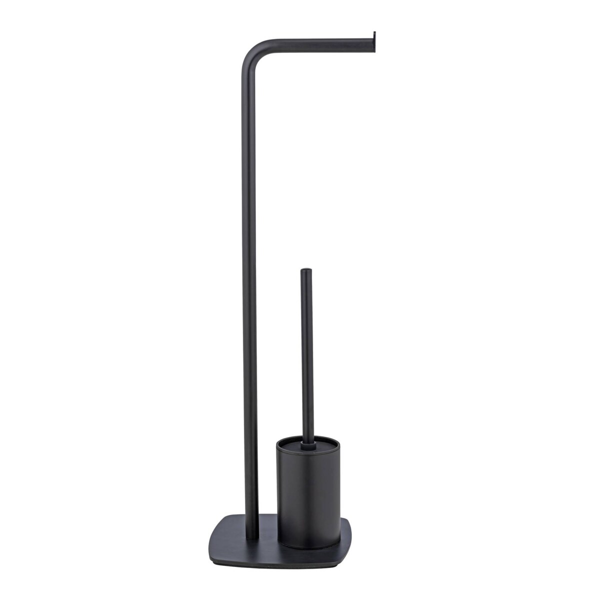 Szczotka do WC z uchwytem na papier toaletowy, czarna, IRIA, WENKO