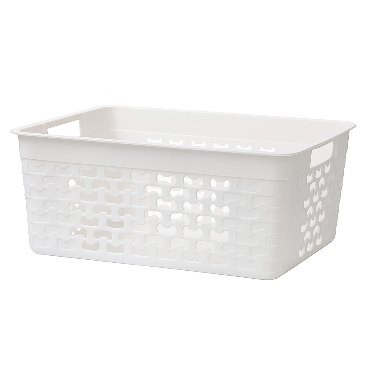 Koszyk Ażurowy Koszyczek Pudełko Organizer Biały