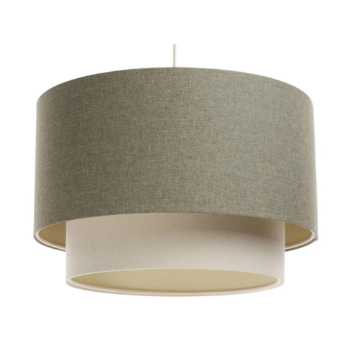 Lampa wisząca ERUTAN DOUBLE 60 zielona/beżowa