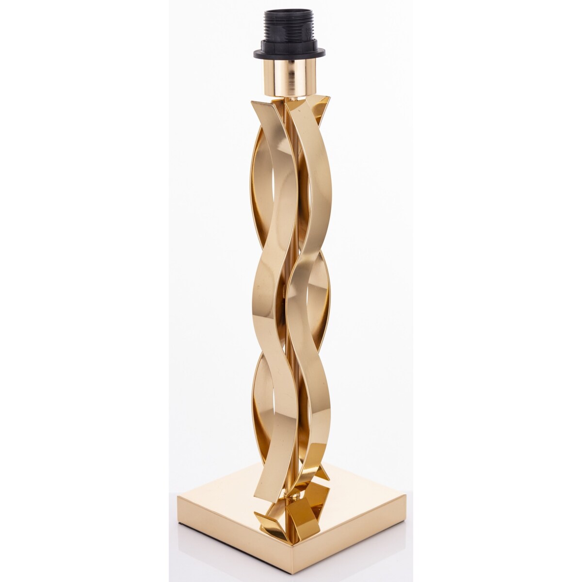 Lampa stołowa 59x30x30 cm CATENA-2 złota, z czarnym abażurem