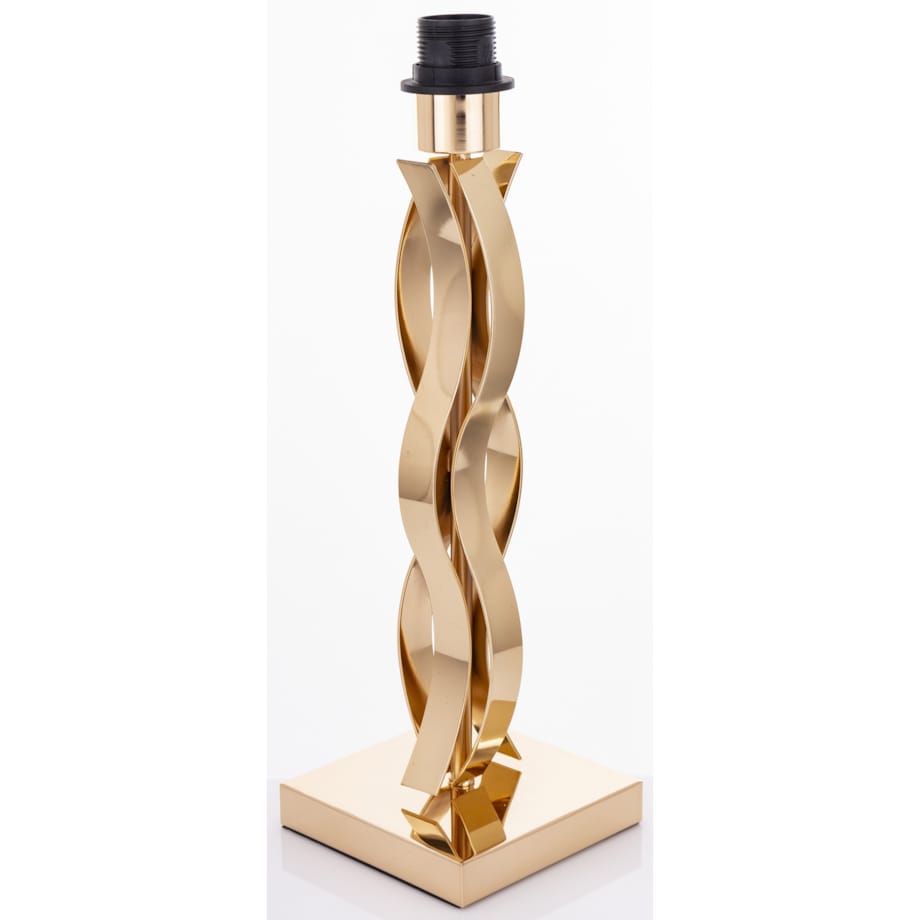 Lampa stołowa 59x30x30 cm CATENA-2 złota, z czarnym abażurem