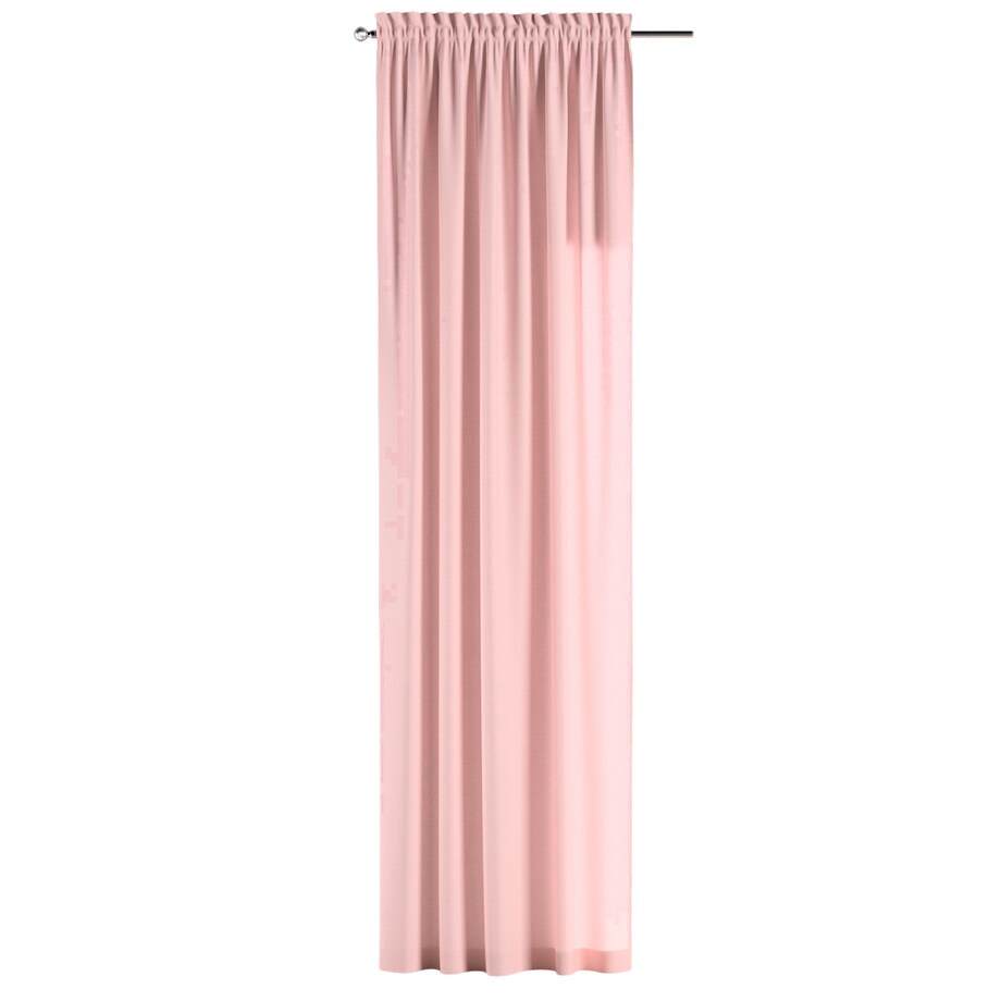 Zasłona na kanale z grzywką 1 szt. 130x260 pudrowy róż