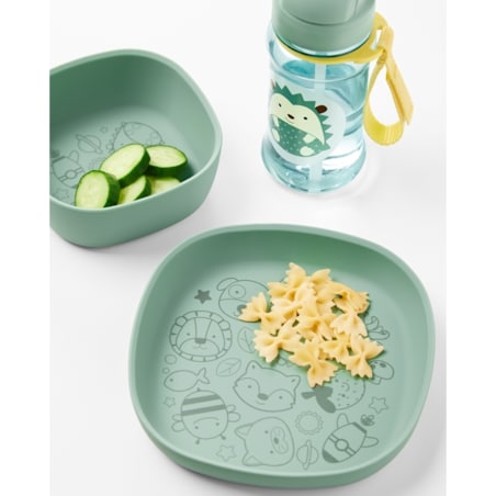 Skip Hop Talerzyk dla Dziecka Silikonowy Squad Green