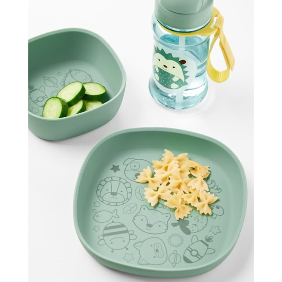 Skip Hop Talerzyk dla Dziecka Silikonowy Squad Green
