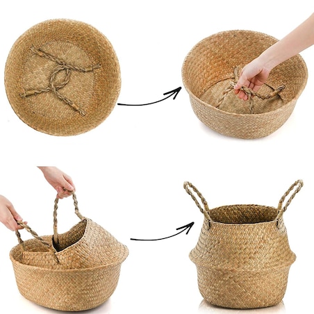 Zestaw 3szt Koszy Naturalnych BOHO 322161