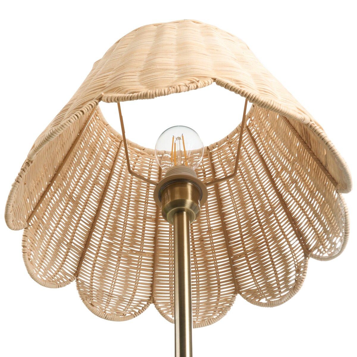 Lampa podłogowa SALM Rattan Naturalny
