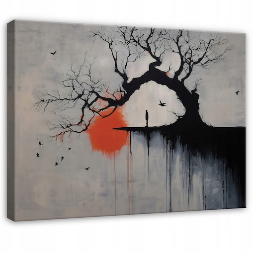 Obraz Do Sypialni Salonu Na Płótnie Abstrakcja Beton Czarny 60x40